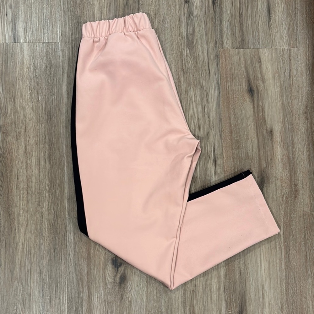 Zara pink and black pants